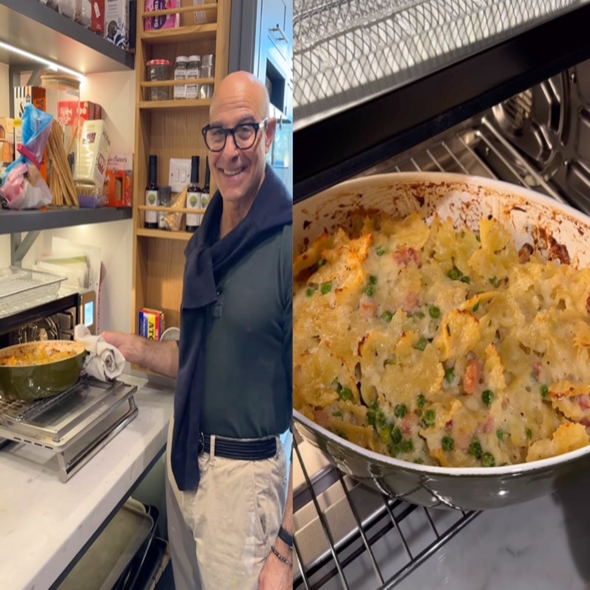 Stanley Tucci shares his signature pasta recipe with all the