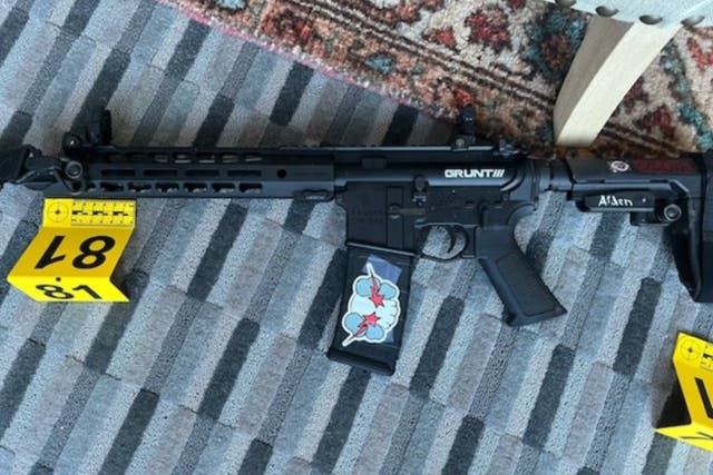 <p>Police released photos of the Nashville school shooter’s personalised weapons</p>
