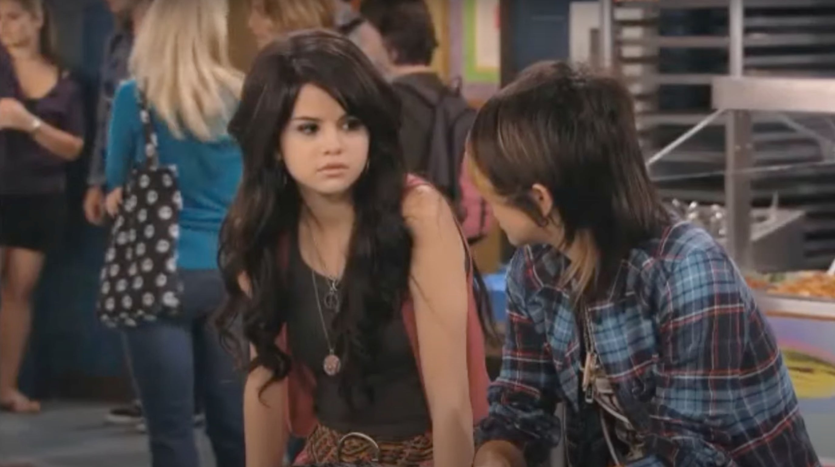 Gomez (right) and Kiyoko on the teen sitcom