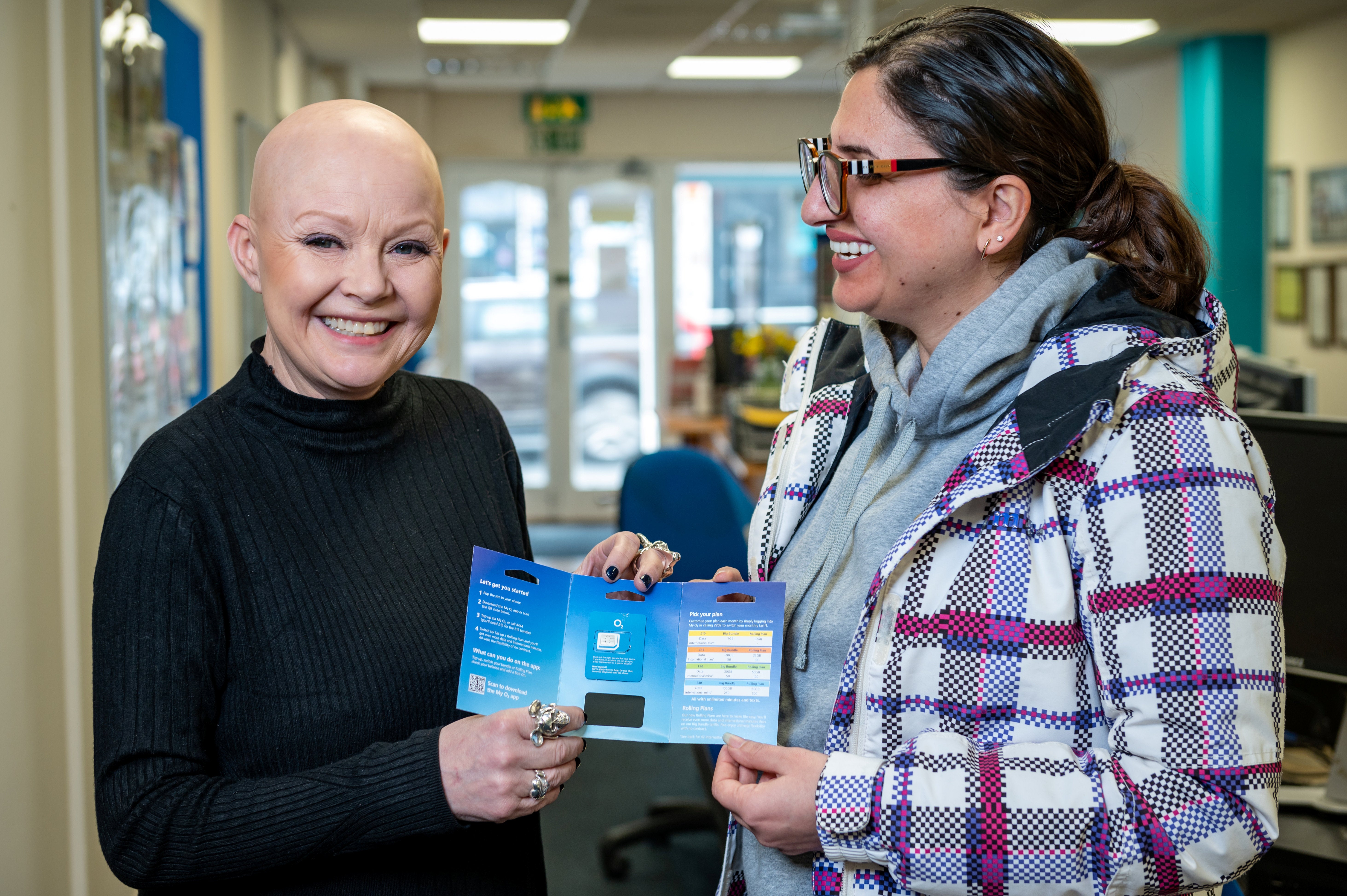 TV personality Gail Porter has partnered with Virgin Media O2 and Good Things Foundation to raise awareness of the National Databank – where the 1000th Hub has opened, providing free O2 data to people in need