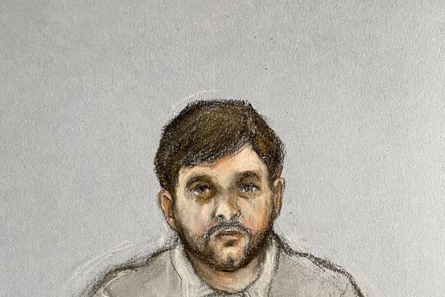 Court artist sketch by Elizabeth Cook of Thomas Cashman (Elizabeth Cook/PA)