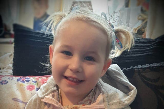 Lola James, who died after suffering a serious head injury. The two-year-old from Haverfordwest, Pembrokeshire, died in July last year four days after being admitted to hospital (Dyfed-Powys Police/PA)