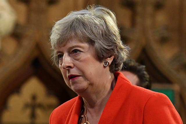 Theresa May suggested victims would be less likely to come forward to give evidence against traffickers (Daniel Leal-Olivas/PA)