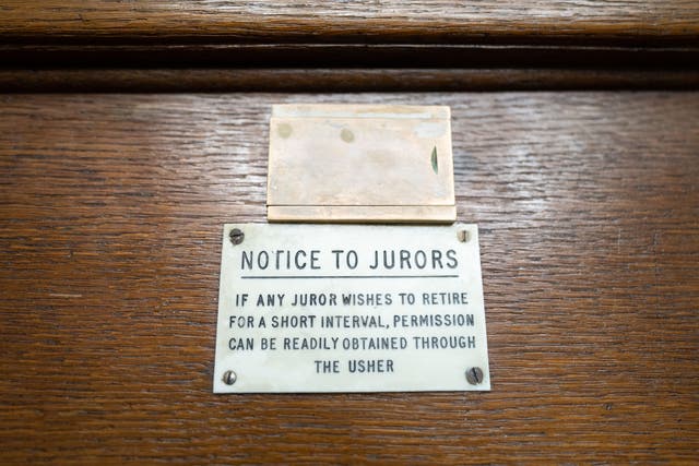 A sign at the Old Bailey (Stefan Rousseau/PA)