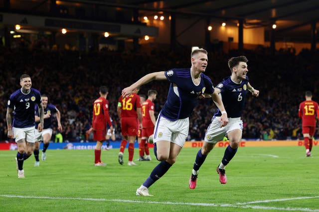 <p>Scott McTominay was Scotland’s hero with a match-winning double </p>