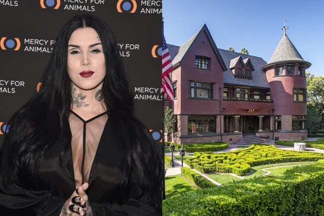 <p>Kat Von D has reportedly sold her huge Hollywood mansion for half of the original asking price</p>