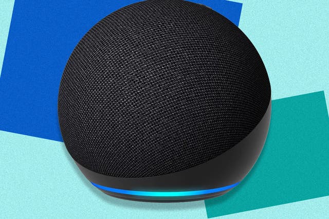<p>The Echo dot is available in black, blue and white </p>