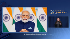 Modi says India’s economic growth is ‘best advertisement for democracy’