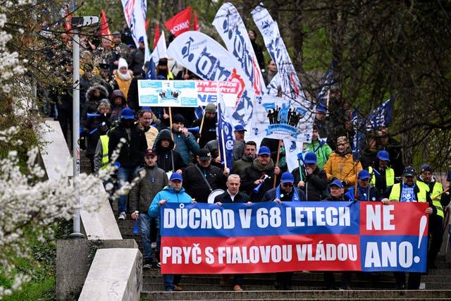Czech Pension Protest
