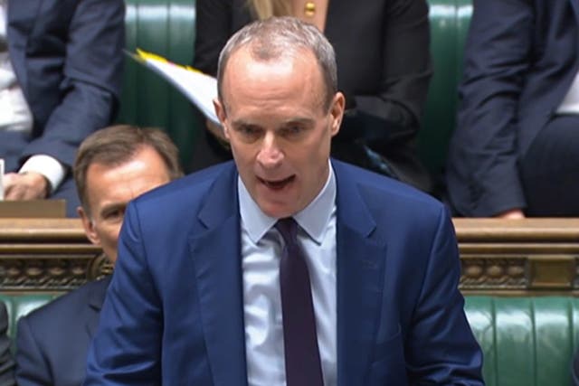 <p>Deputy Prime Minister Dominic Raab (House of Commons/PA)</p>