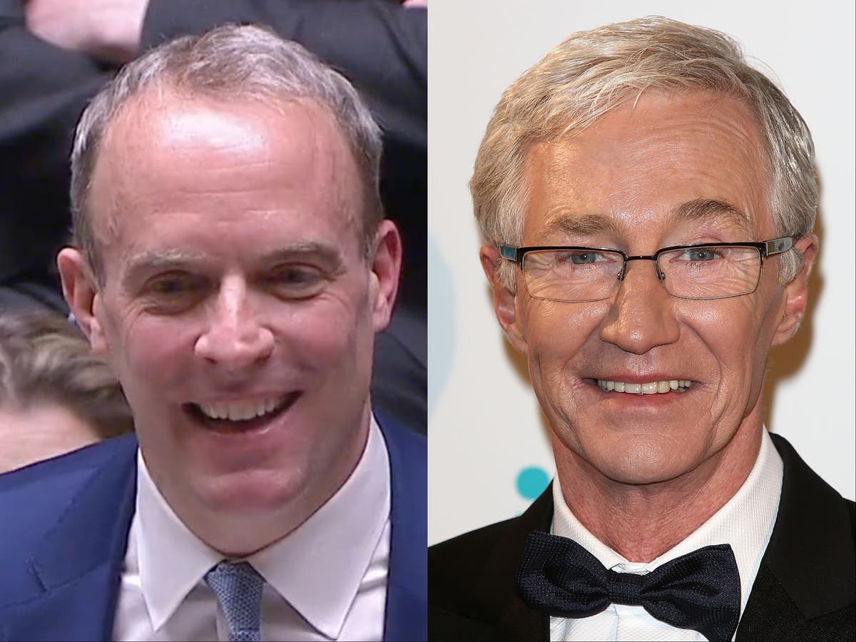 Dominic Raab heckled after calling Paul O’Grady ‘Paul Grayson’ during PMQs tribute