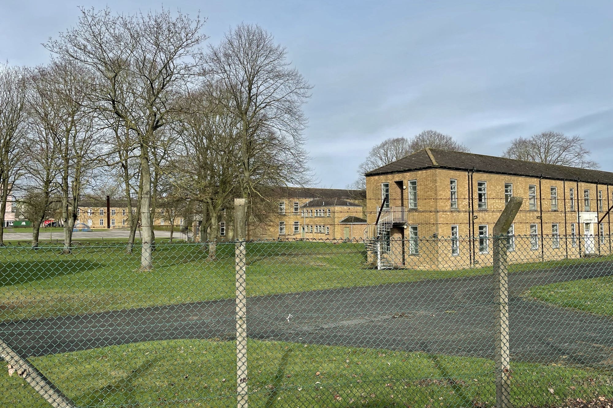 Historic buildings at RAF Scampton were due to be regenerated but will now remain empty (Callum Parke/PA)