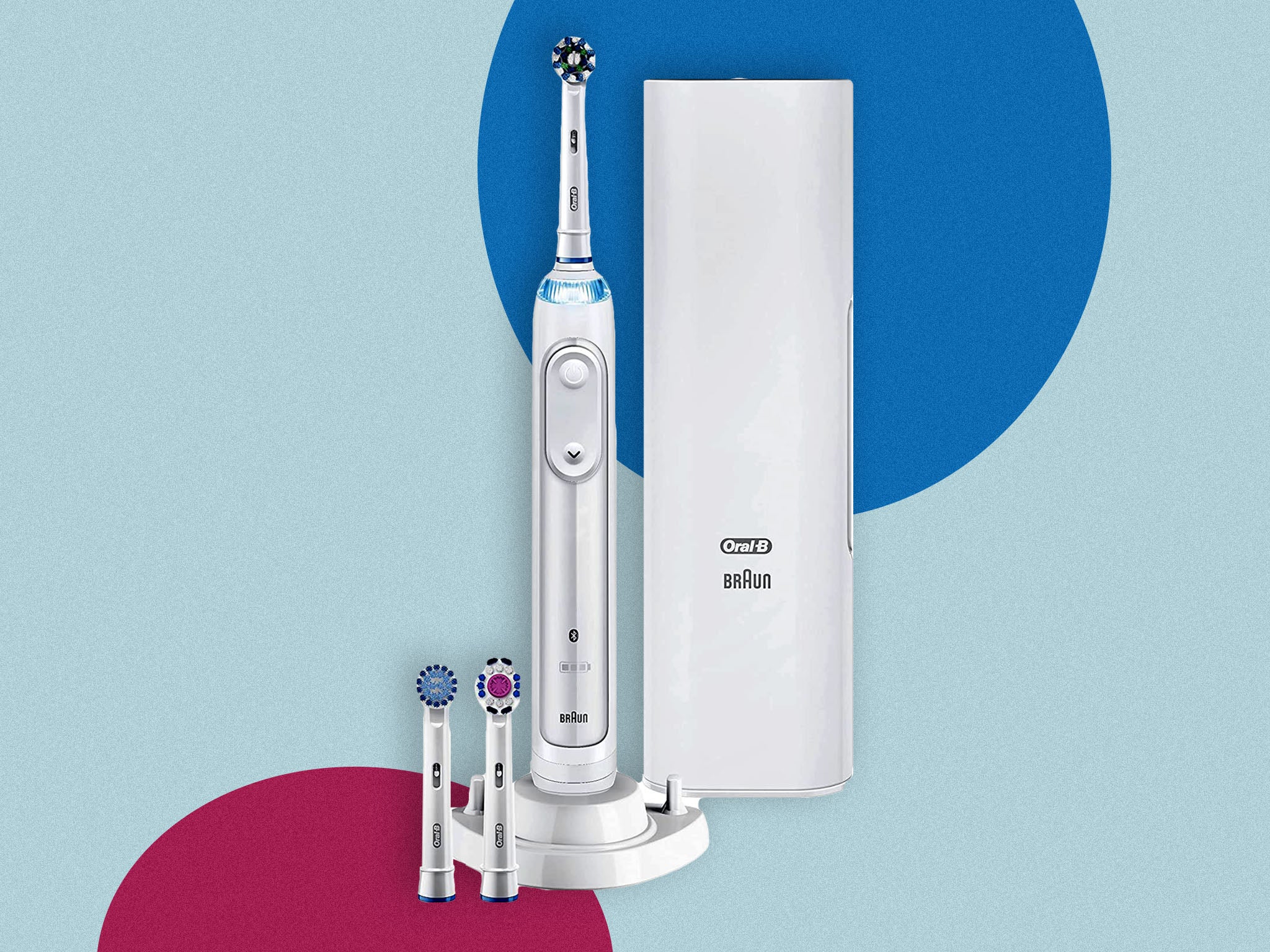 The toothbrush can be synced up to an app for brushing tips and oral health advice too