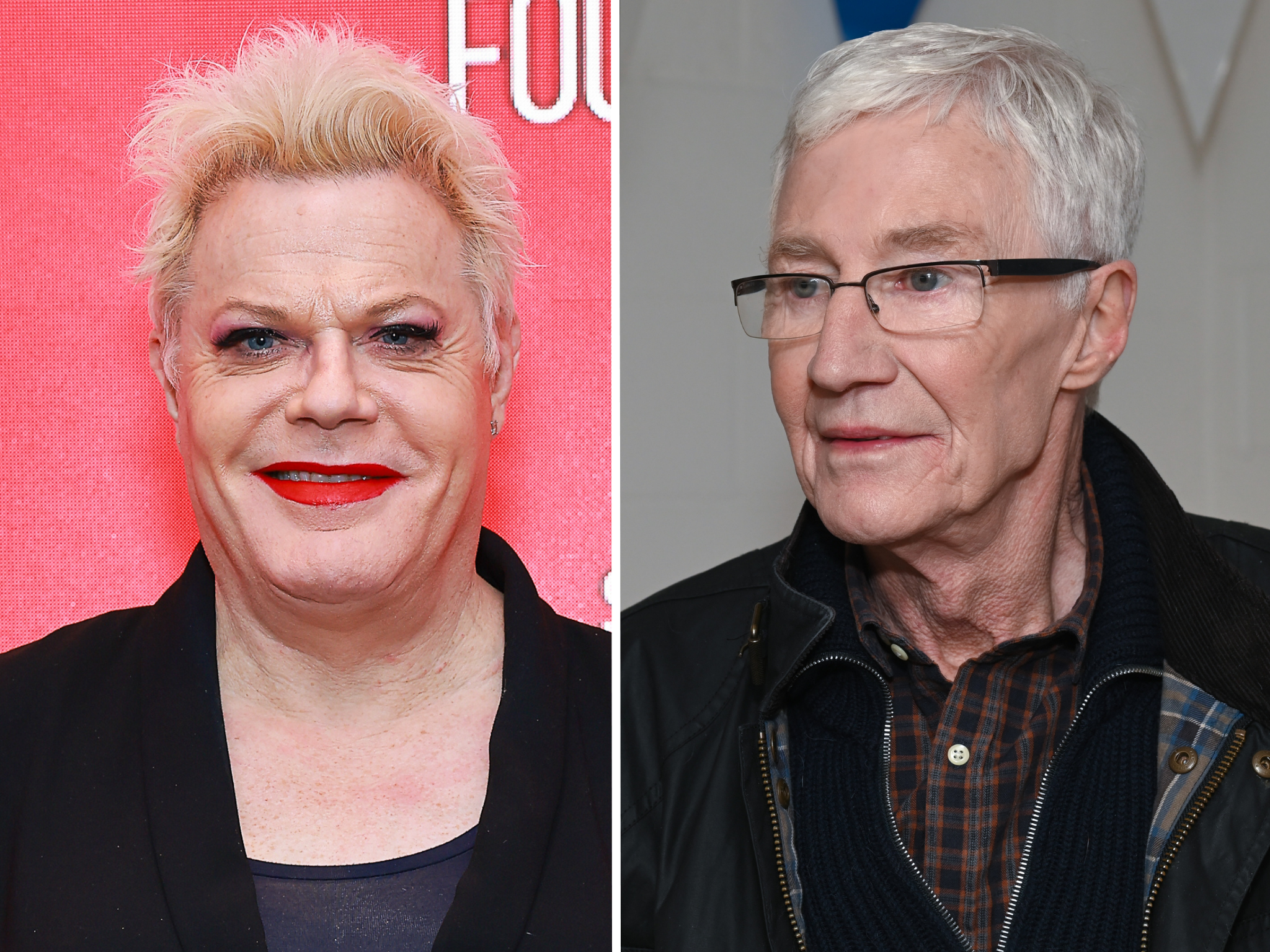 <p>Eddie Izzard and Paul O’Grady </p>