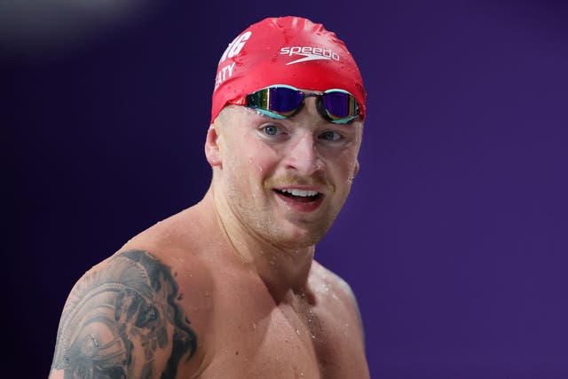 <p>Adam Peaty in action at the Olympic Games in Tokyo </p>
