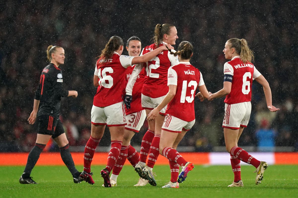 Arsenal reach Women’s Champions League semi-finals for first time since 2013
