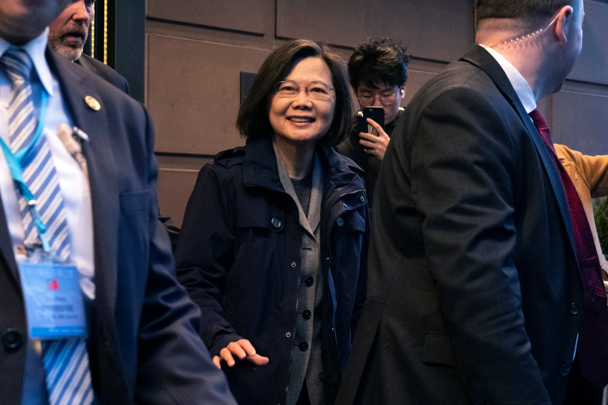 Taiwan’s president begins US visit to shore up support