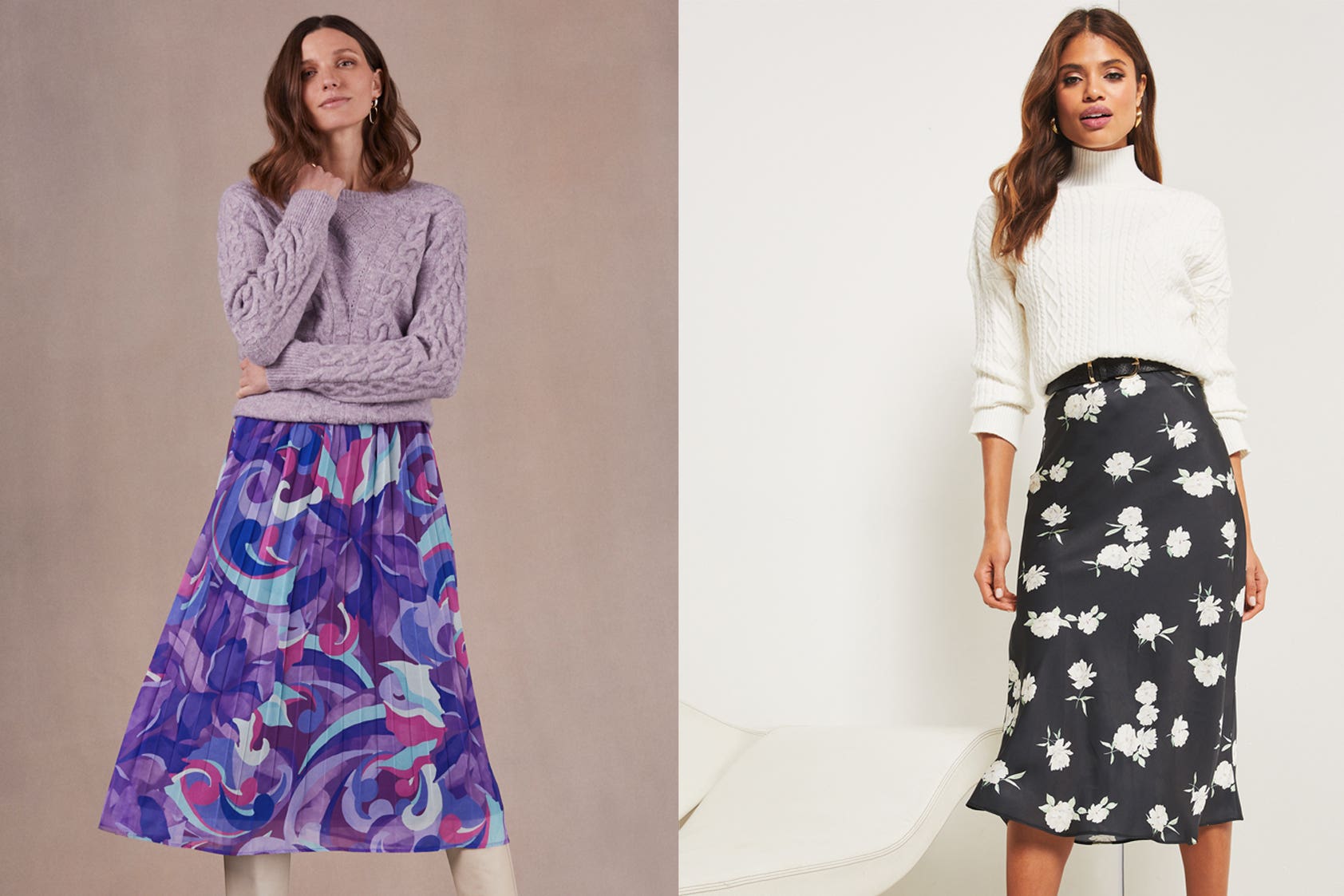 Midi skirts are a spring essential (Bonmarche/Lipsy/PA)