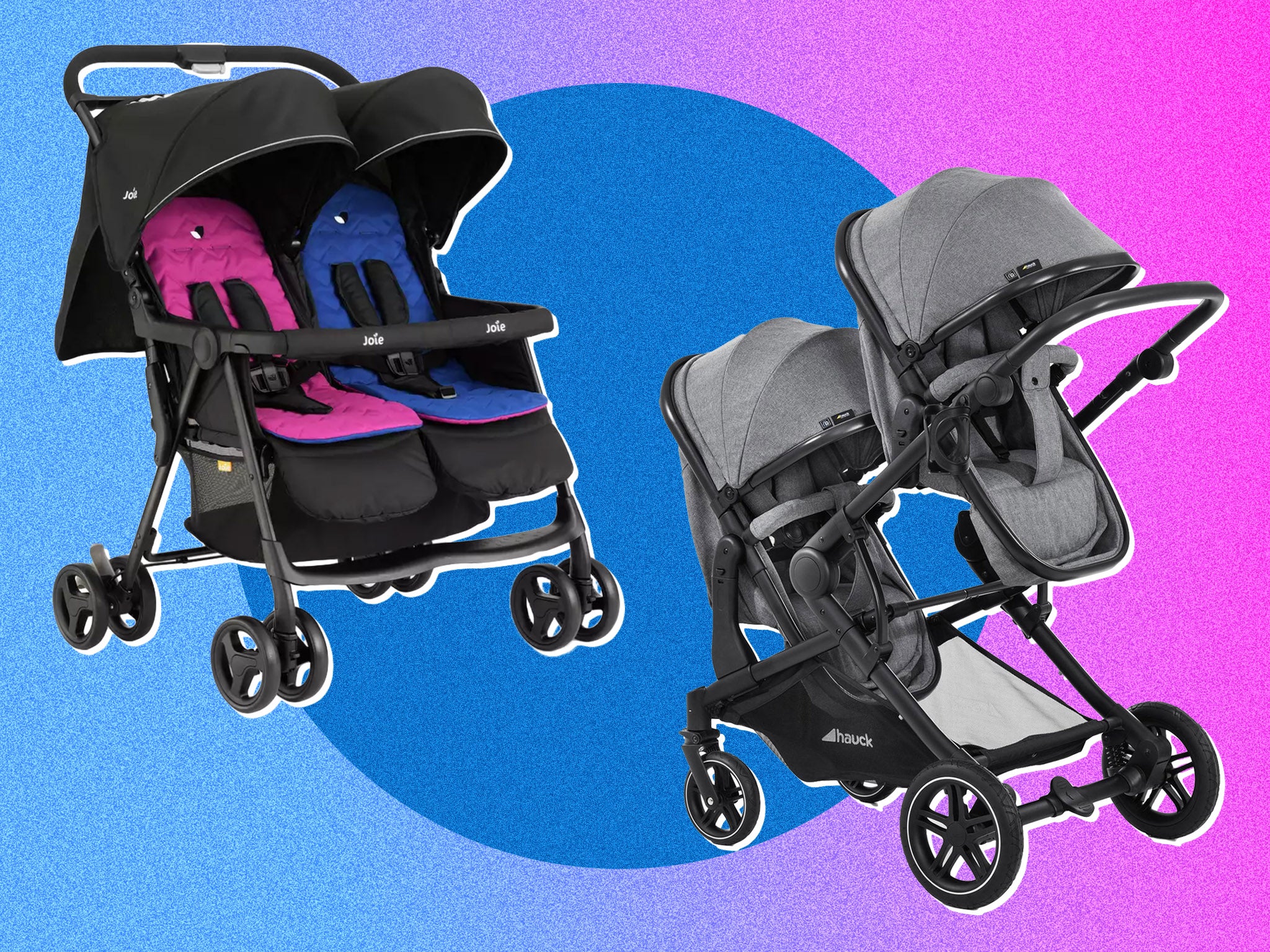 Side by side seats give a better view of little passengers while in-line pushchairs offer flexibility as they grow