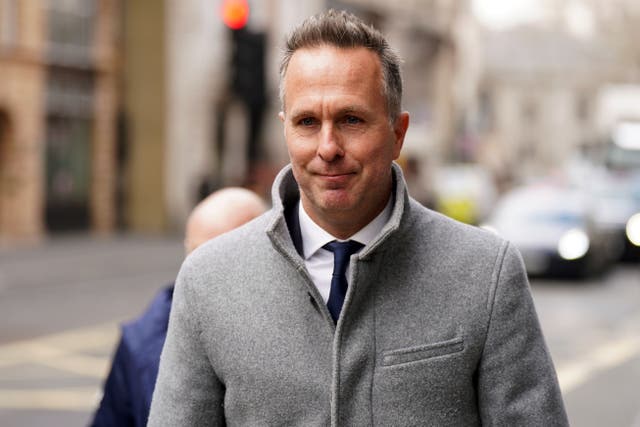 Michael Vaughan is expected to learn whether a charge against him for using racist or discriminatory language has been found proven or not on Friday (James Manning/PA)