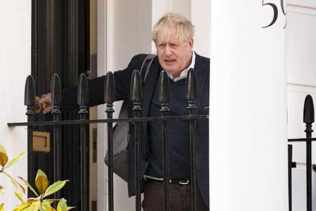 Former prime minister Boris Johnson (Kirsty O’Connor/PA)