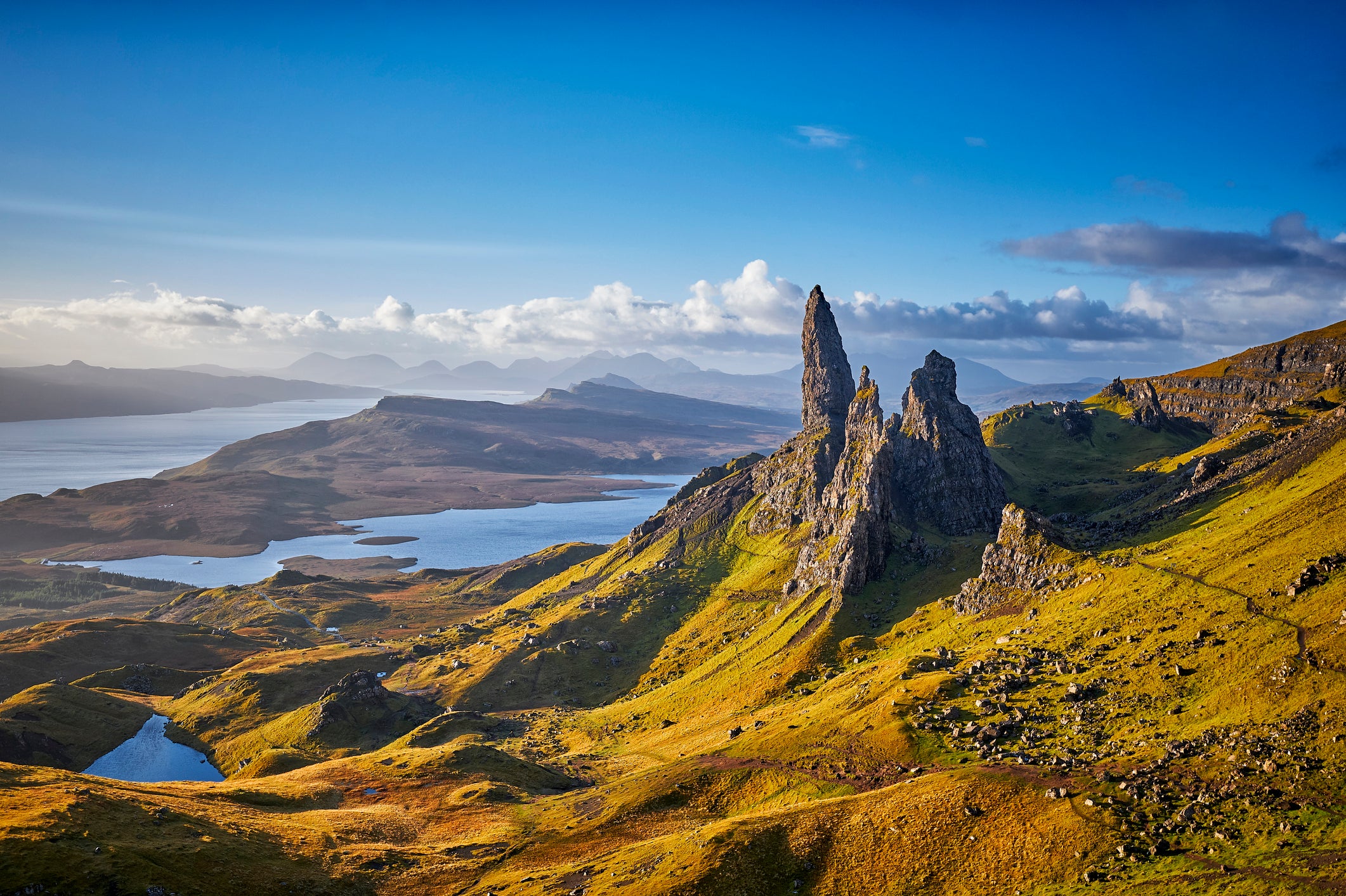 The view over the Old Man of Storr, Isle of Skye, Scotland