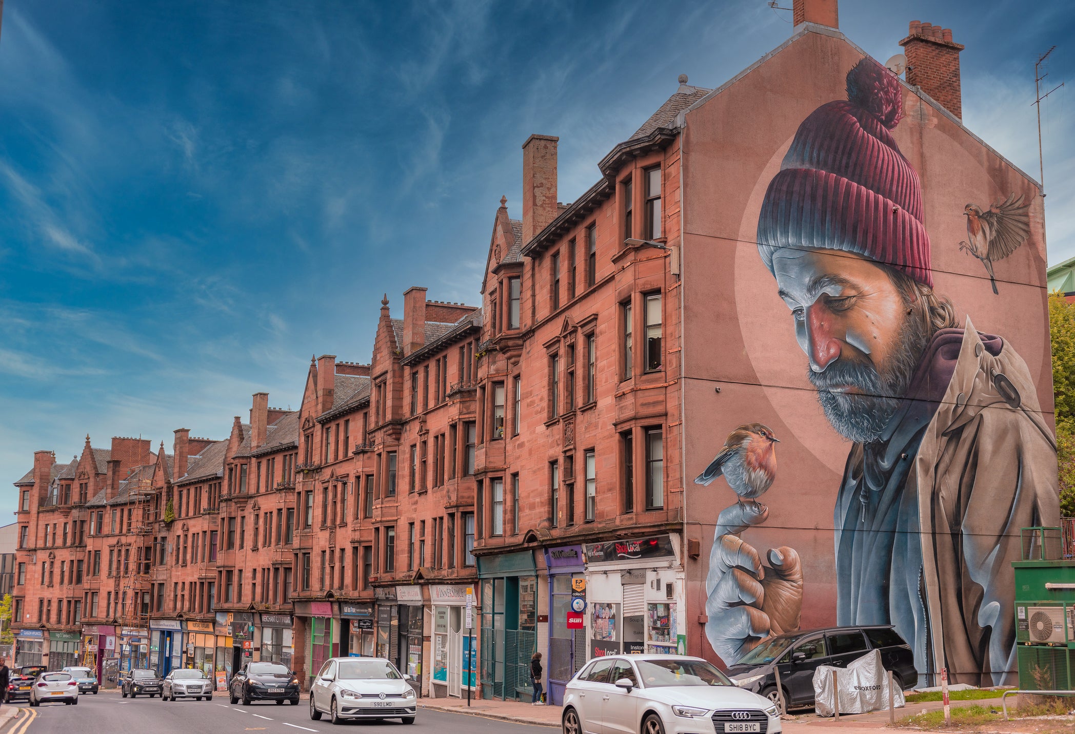 The St Mungo mural in Glasgow