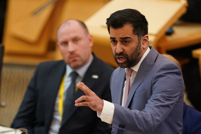 Humza Yousaf was asked about the case of the boy during his First Minister’s Questions debut (Andrew Milligan/PA)