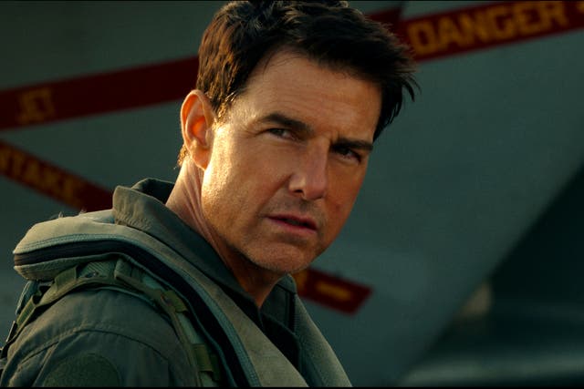 <p>Tom Cruise in ‘Top Gun Maverick’ </p>