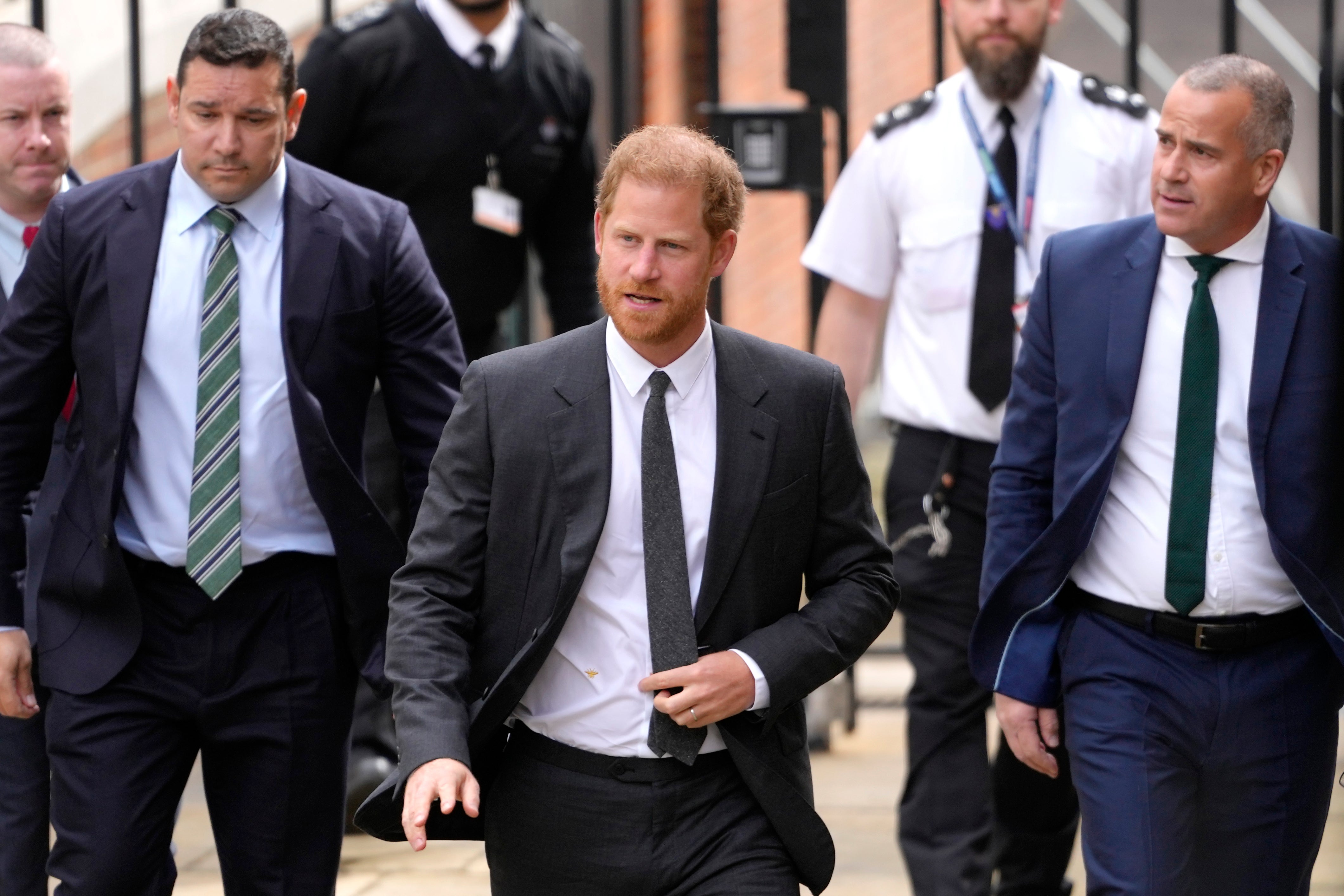 Prince Harry arriving at the Royal Courts of Justice in March