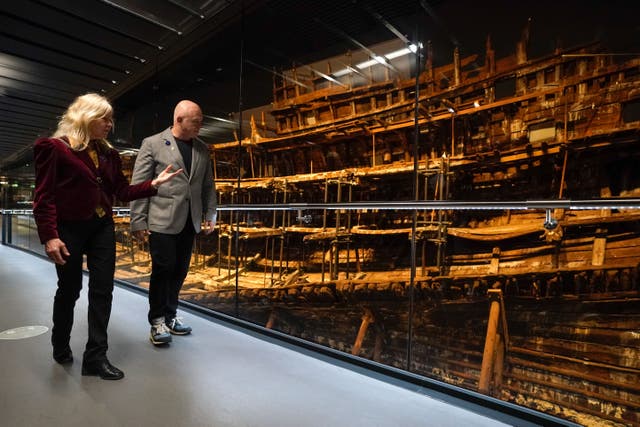 The Mary Rose was raised from the seabed in October 1982 (Andrew Matthews/PA)