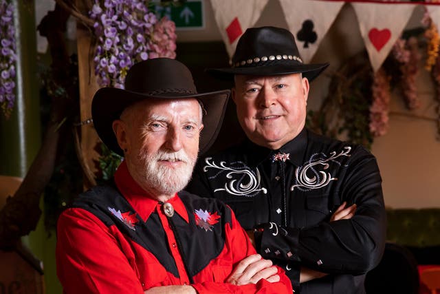<p>‘Section 28 changed my life’: Patrick Pope (left) and David Rhodes, as they appear in the Centre for Ageing Better campaign</p>