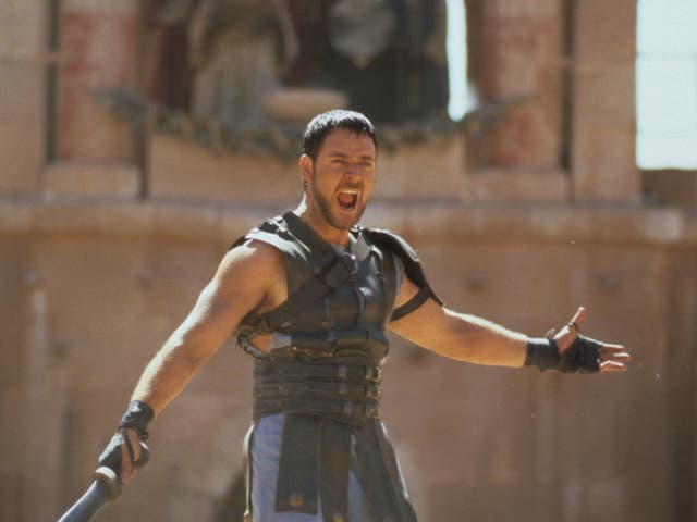 <p>Russell Crowe in ‘Gladiator’ (2000) </p>