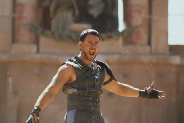 <p>Russell Crowe in ‘Gladiator’ (2000) </p>