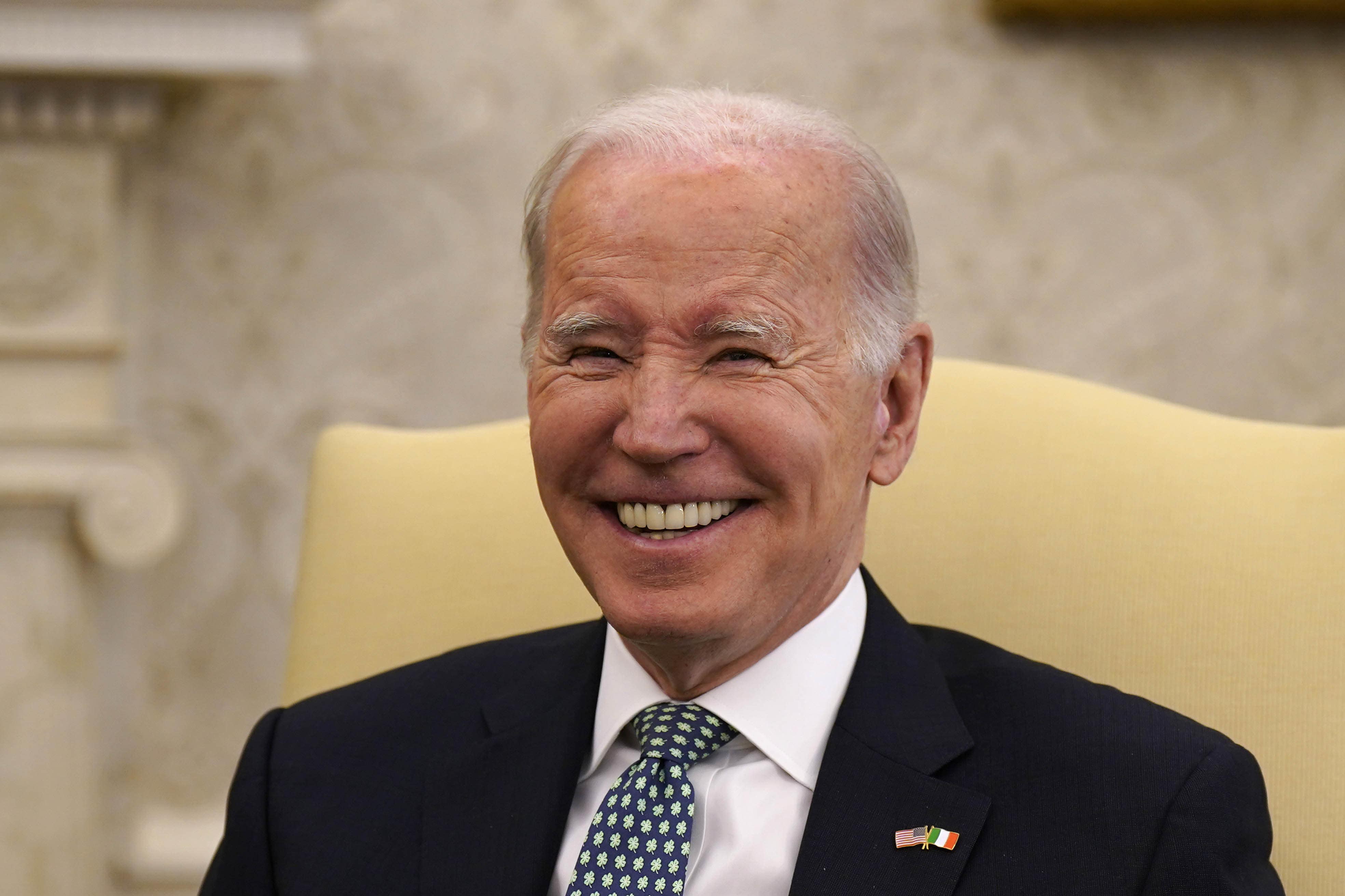 US President Joe Biden (Niall Carson/PA)