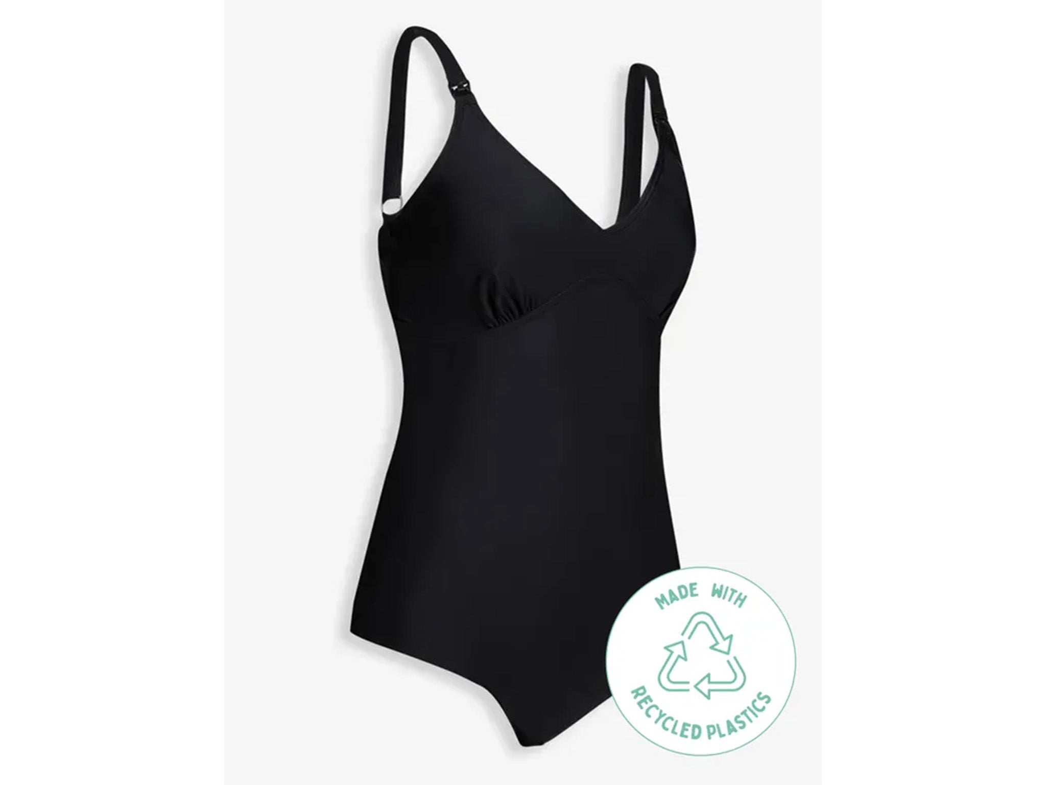 ASOS DESIGN mix and match one shoulder flexi underwire bikini top in black