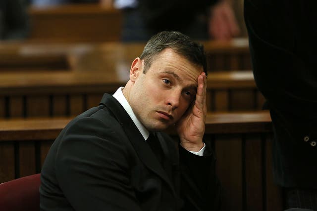 <p>Oscar Pistorius murdered Steenkamp on Valentine’s Day in 2013 by shooting her a number of times through a toilet door in his home</p>