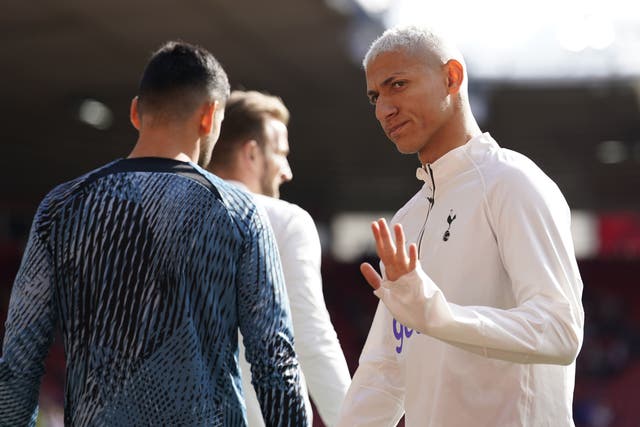 Richarlison has rejected allegations of his part in the departure of Antonio Conte from Tottenham (Andrew Matthews/PA)