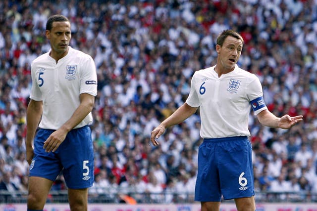 Rio Ferdinand and John Terry (right) were nominated for the Hall of Fame (PA)