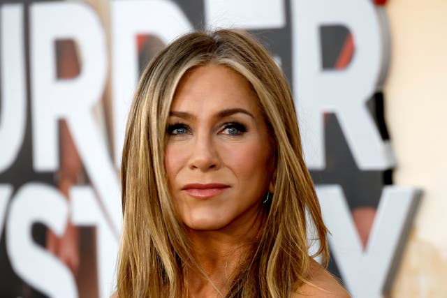 <p>Jennifer Aniston attends the Los Angeles premiere of Netflix’s ‘Murder Mystery 2’ at Regency Village Theatre on 28 March 2023 in Los Angeles, California</p>
