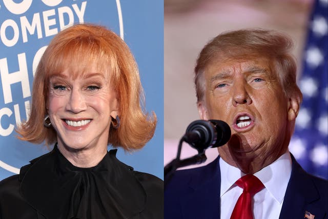 <p>Comedian Kathy Griffin and Donald Trump</p>