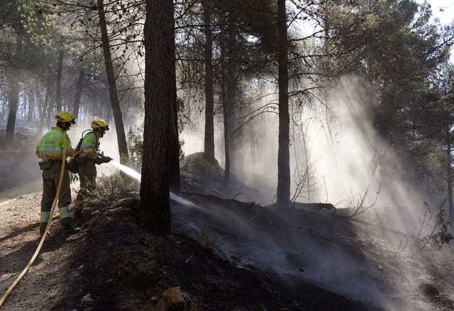 ESPAÑA-INCENDIOS FORESTALES
