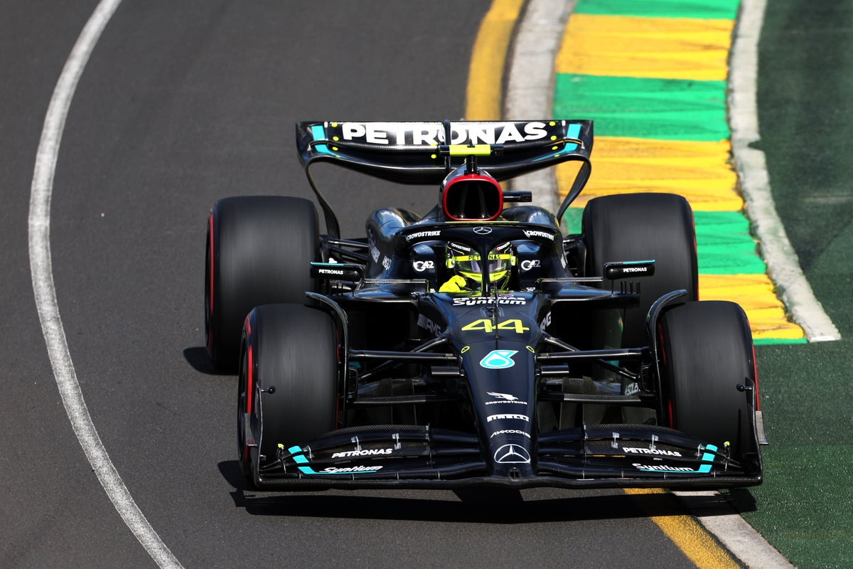 Lewis Hamilton an impressive second in first practice at Australian Grand Prix