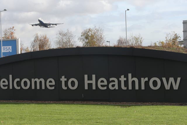 A strike by security guards in a dispute over pay is taking place for 10 days at Heathrow (Steve Parsons/PA)