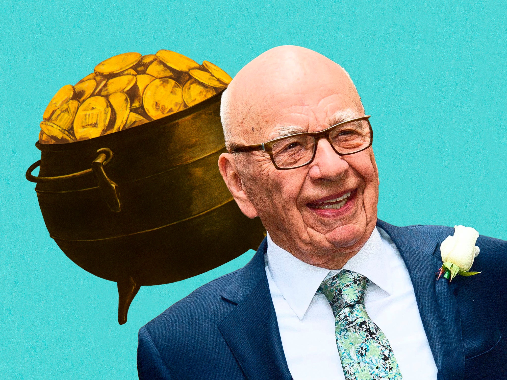 ‘You spend a lot less on lawyers if you’ve thrashed it all out before you even get going’: Rupert Murdoch and his (illustrative) pot of gold