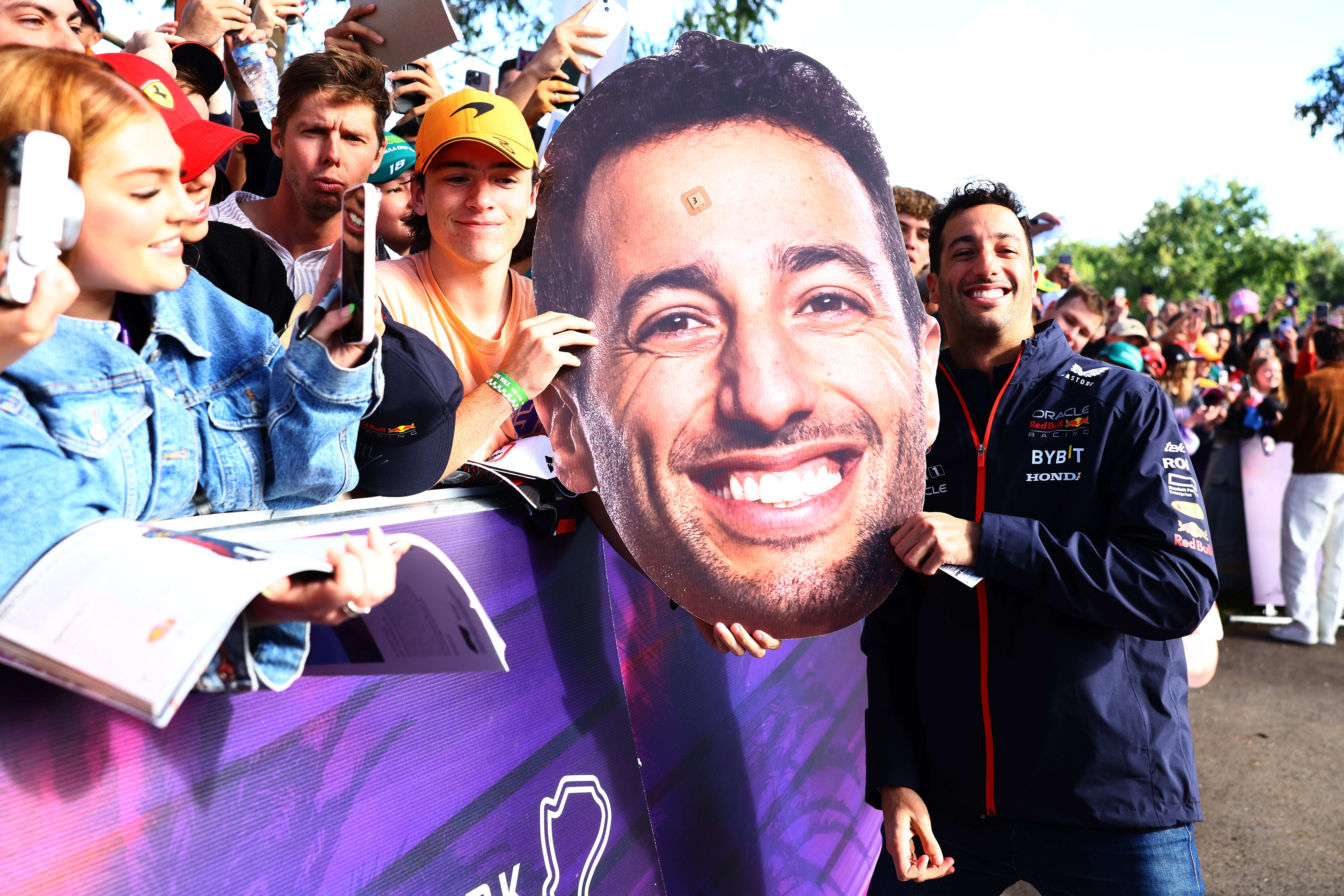 Daniel Ricciardo is present at Albert Park – but won’t be racing