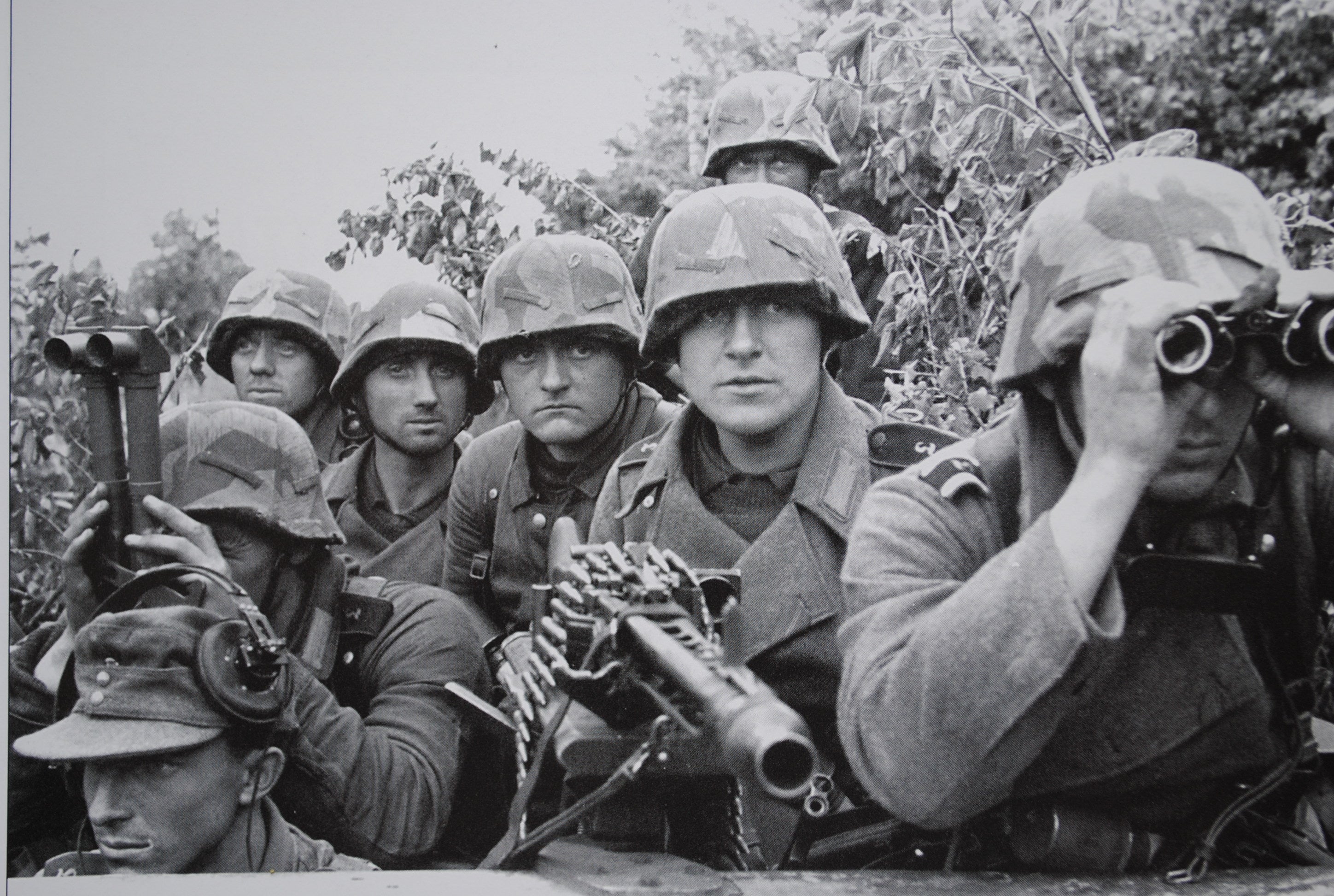 <p>German soldiers from a Panzer division which was totally destroyed during Operation Cobra</p>