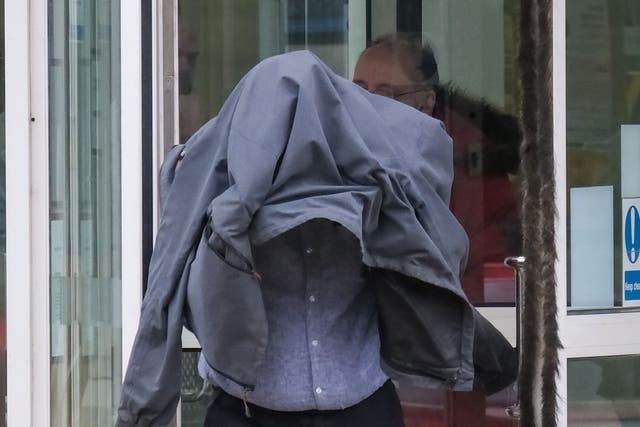 Timothy Schofield leaves Exeter Crown Court (Matt Keeble/PA)