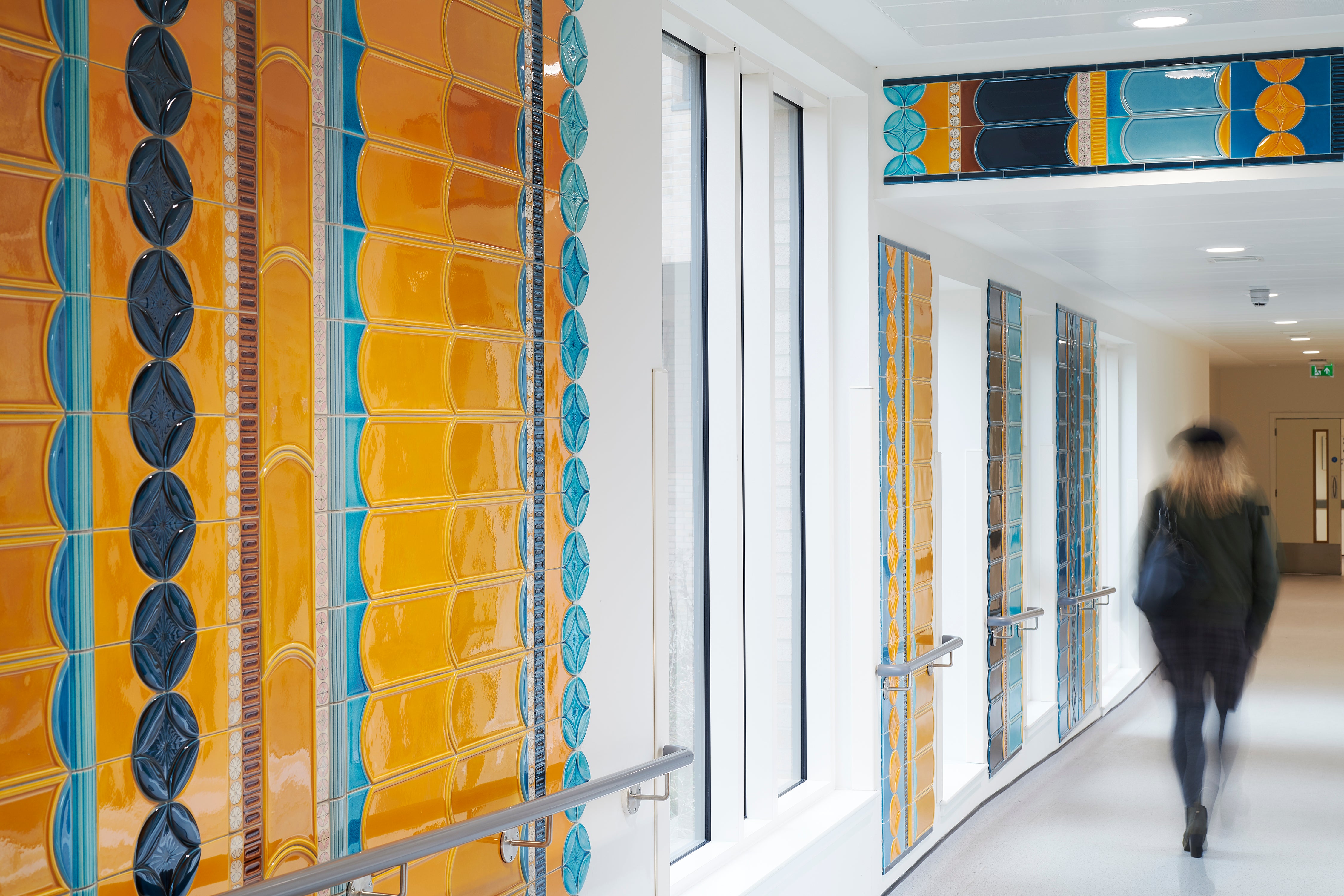 ‘The Tiled Corridor’, Craven Dunnill Jackfield’s collaboration with Frances Priest at the Royal Edinburgh Hospital