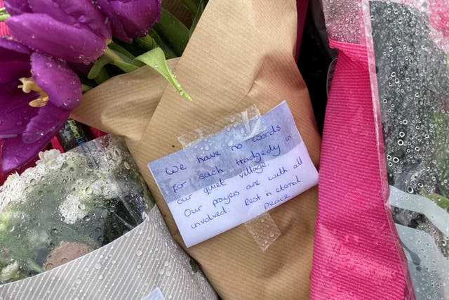 Flowers and messages left for Josh Dunmore (Sam Russel/PA)